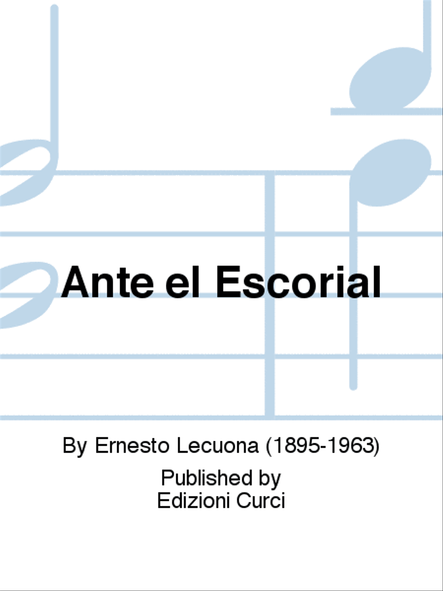 Ante el Escorial Ante el Escorial Piano Solo scores gallery preview page 1