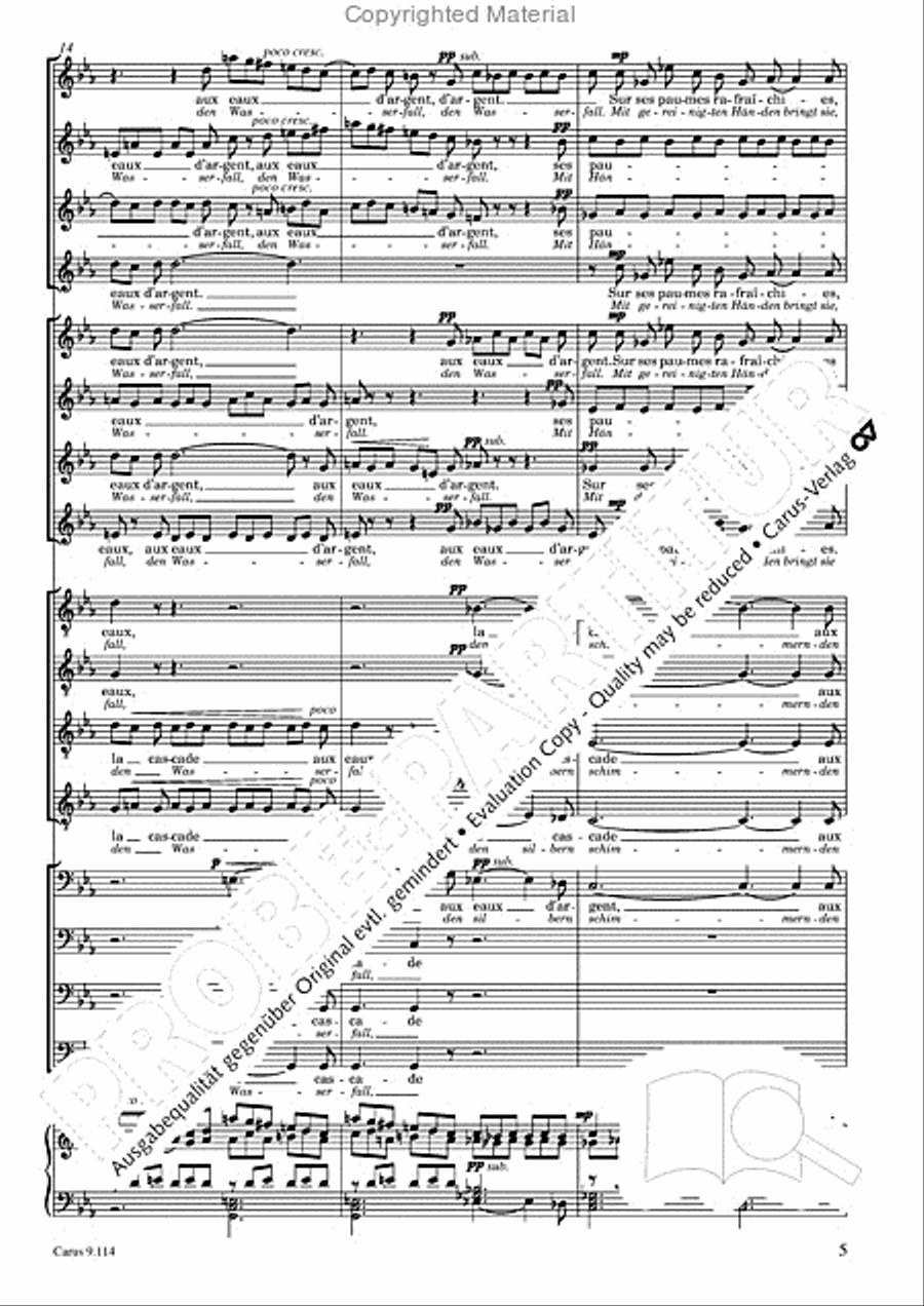 Trois Fragments de son Choir scores gallery preview page 6