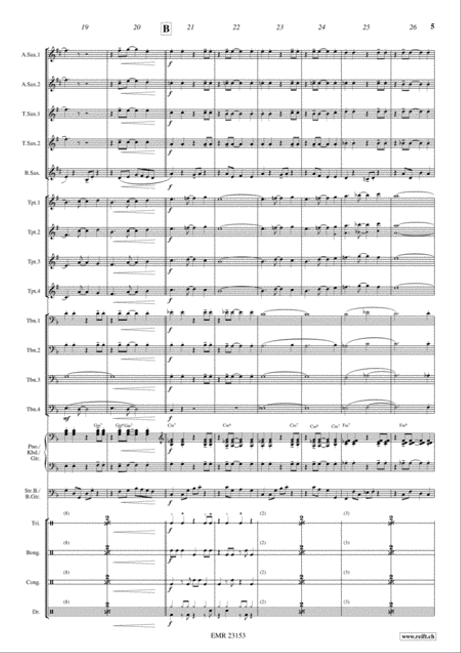 Last Tango In Paris Big Band scores gallery preview page 5