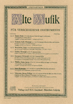 Book cover for Sonate a-moll fur Flote, Streicher und Cembalo