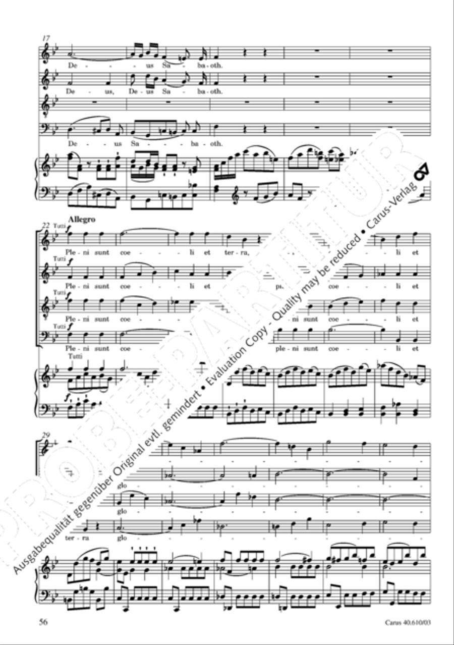 Theresienmesse in B 4-Part scores gallery preview page 57