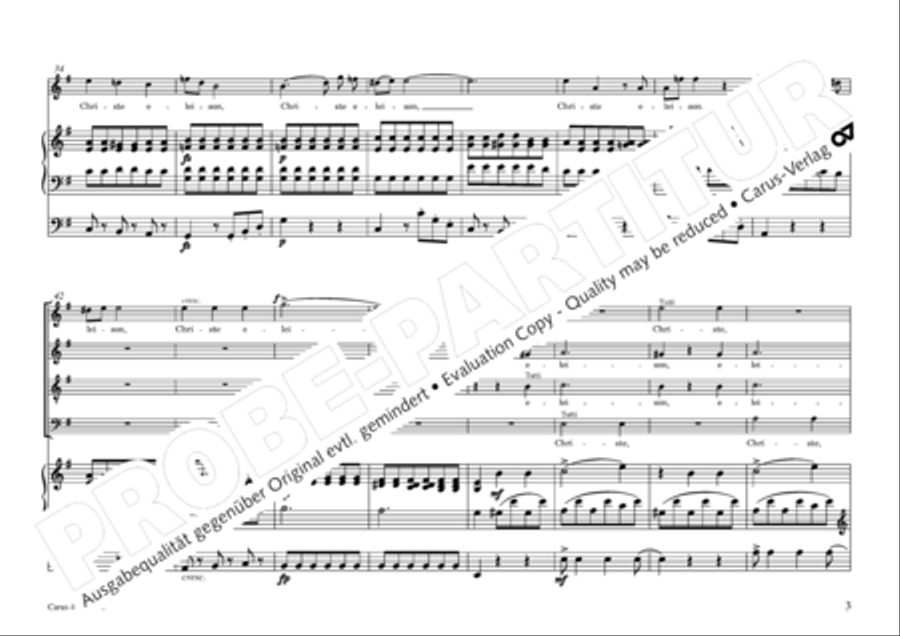 Mass in G Major 4-Part scores gallery preview page 6