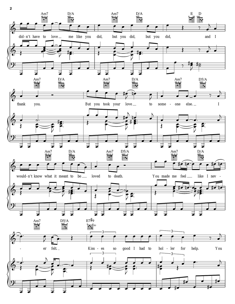 I Thank You I Thank You Piano, Vocal, Guitar scores gallery preview page 2