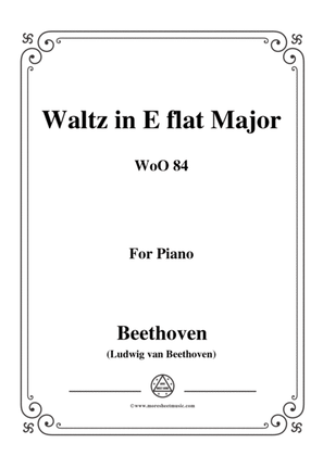 Book cover for Beethoven-Waltz in E flat Major,WoO 84,for piano