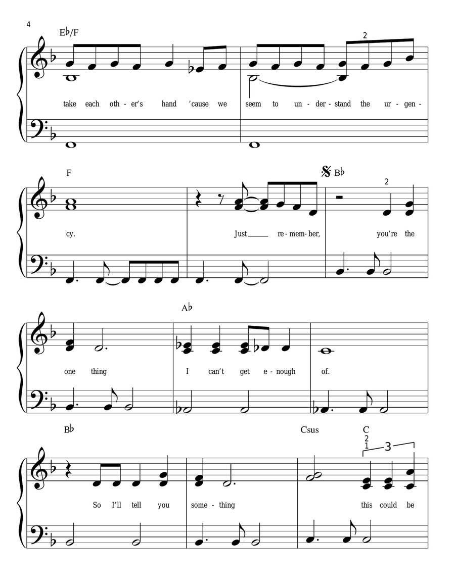 (I've Had) The Time Of My Life Easy Piano scores gallery preview page 4