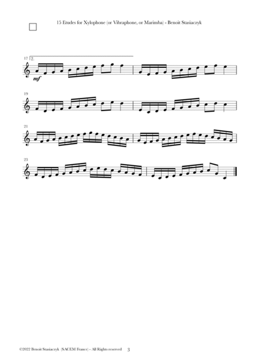 15 etudes for xylophone image number null