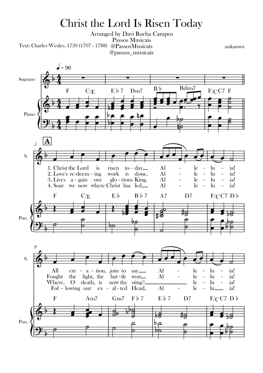 Christ the Lord is Rises today Chamber Music scores gallery preview page 1