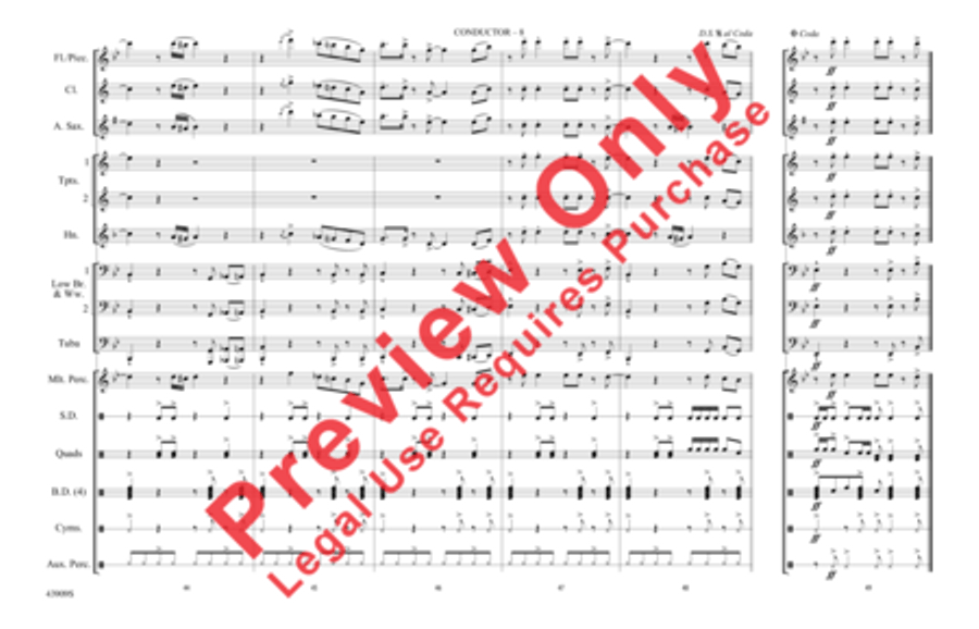 Lips Are Moving Marching Band scores gallery preview page 9