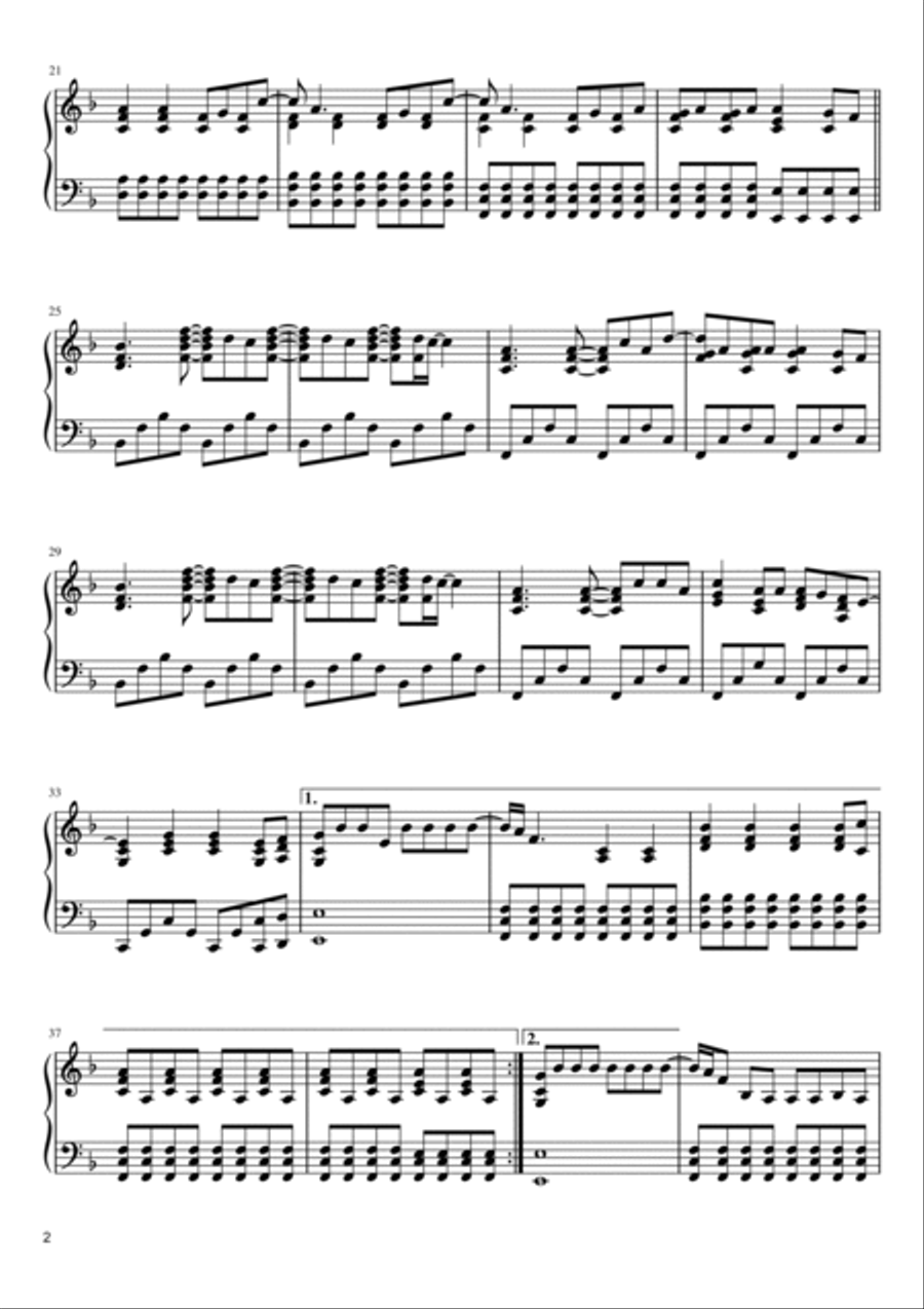 The Scientist Piano Solo scores gallery preview page 2