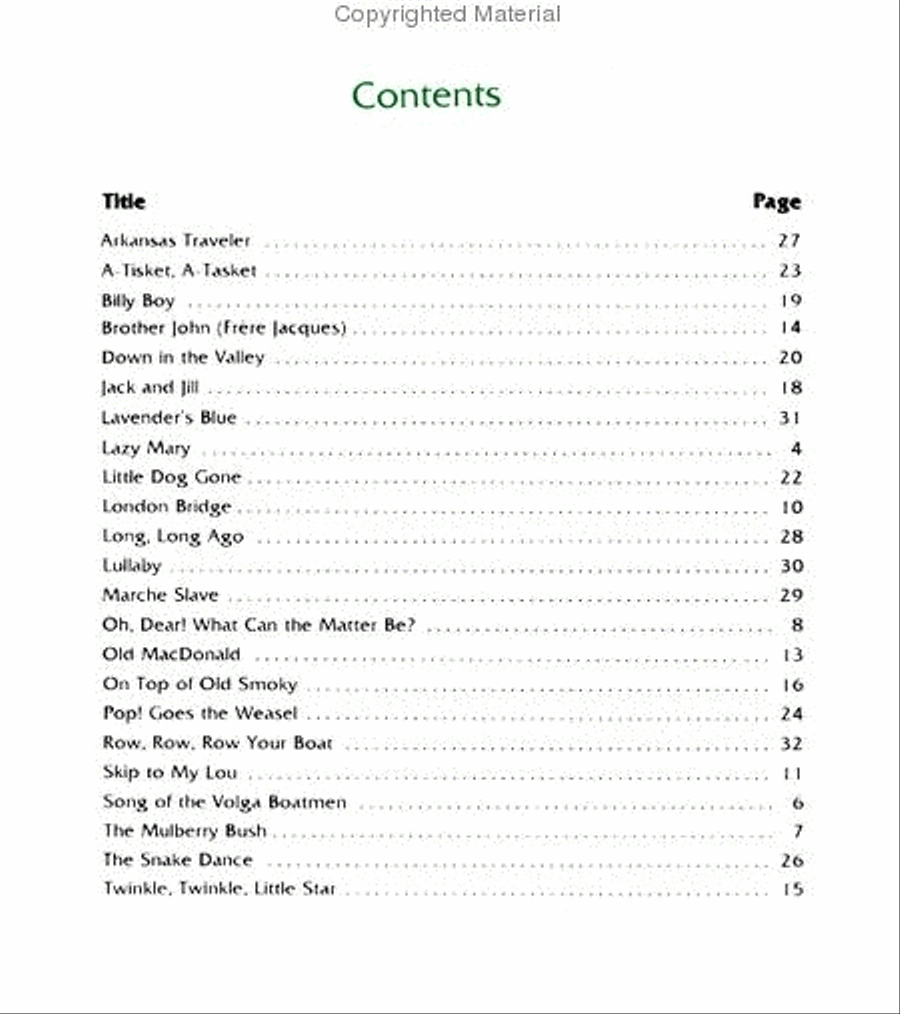 Folk Tune Favorites, Primer Piano Method scores gallery preview page 2