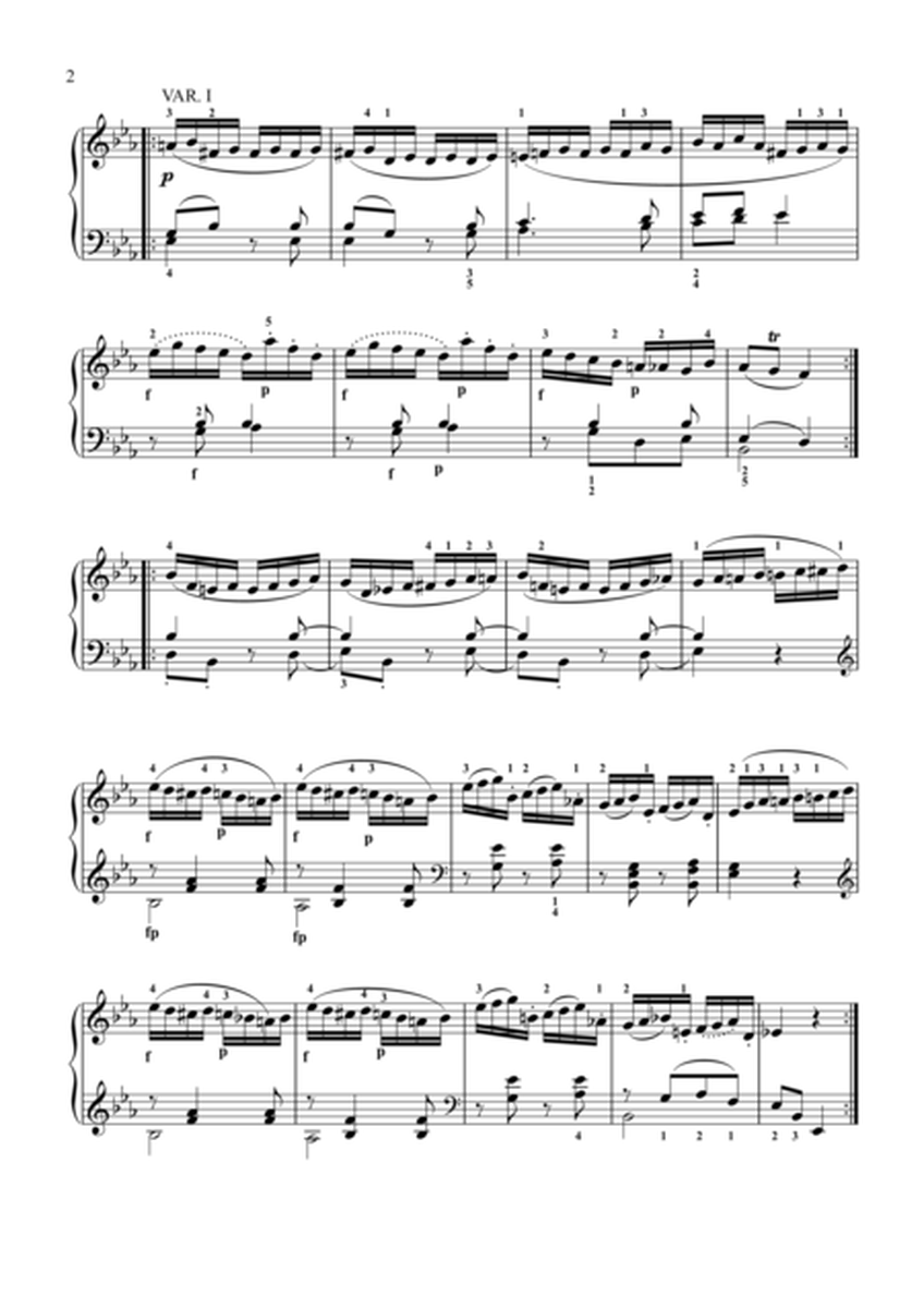 12 Variations in E-flat major K,354