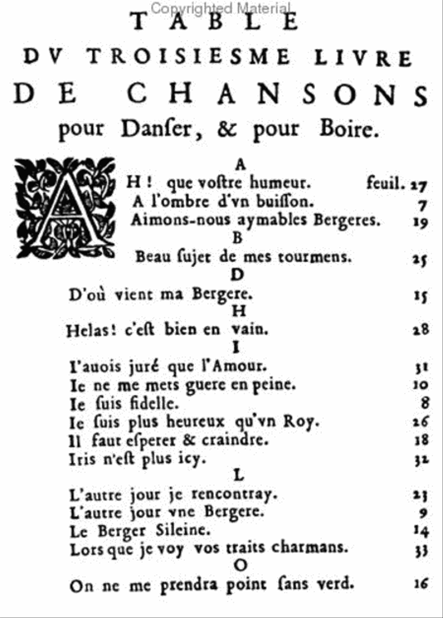 III. Book of drinking and dancing songs Soprano Voice scores gallery preview page 2