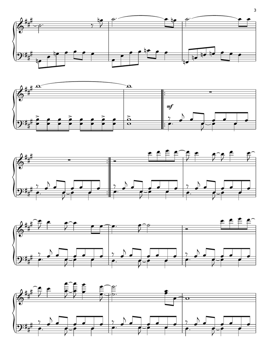 Faces Of The Forest, Part 1 Piano Solo scores gallery preview page 3