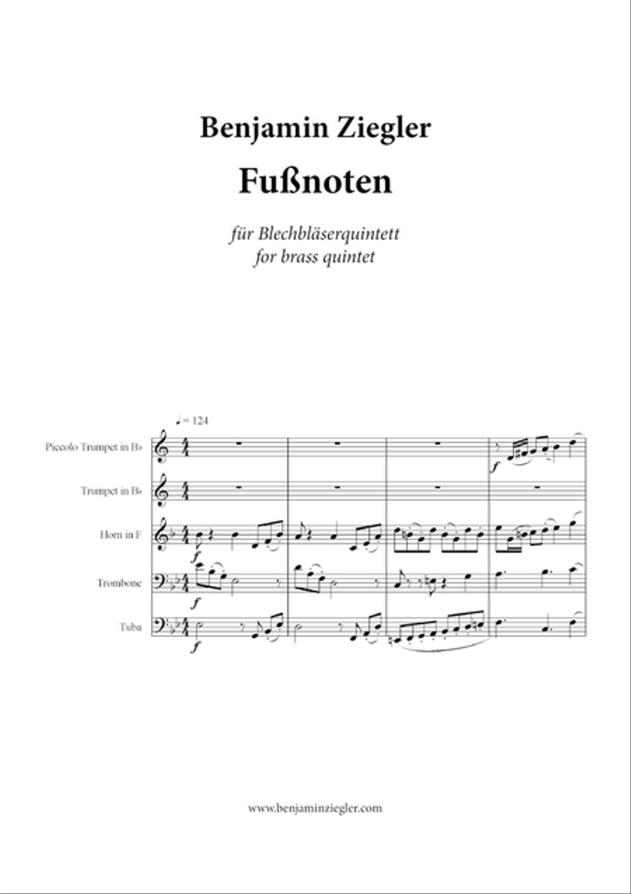 Fussnoten Brass Ensemble scores gallery preview page 1