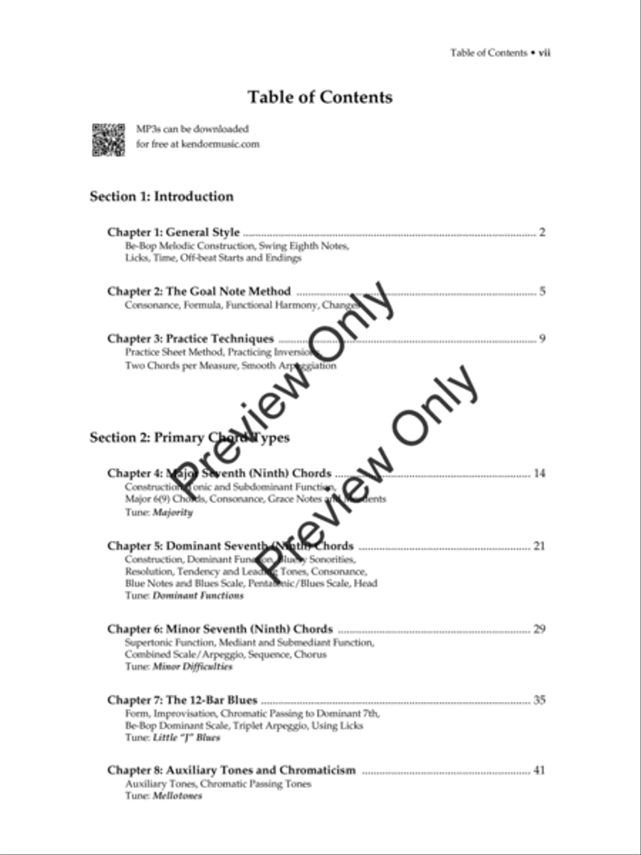 Jazz Improvisation: The Goal-Note Method (Text with MP3s) Jazz Ensemble scores gallery preview page 8