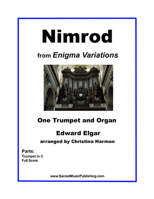 Book cover for Nimrod from Enigma Variations for One Trumpet and Organ