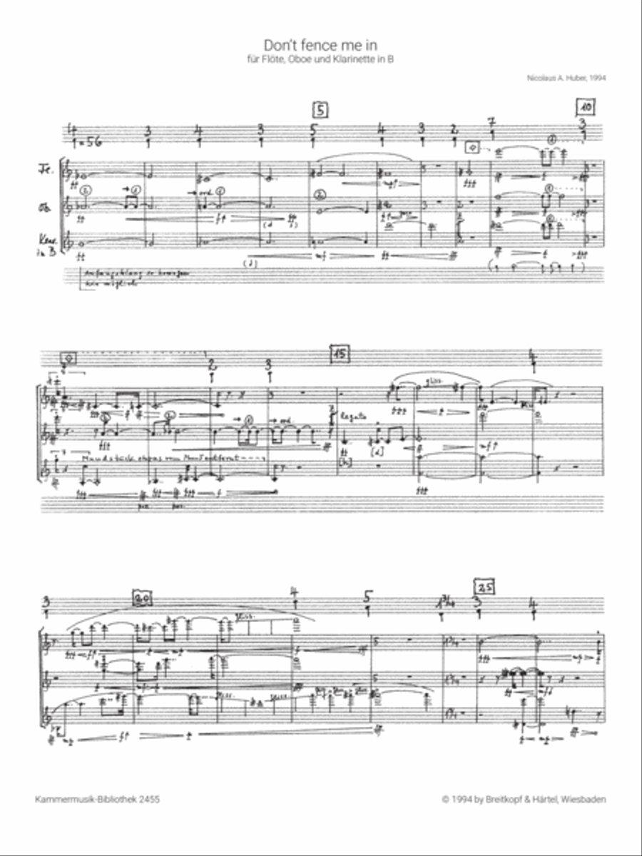 Don't fence me in Oboe scores gallery preview page 2