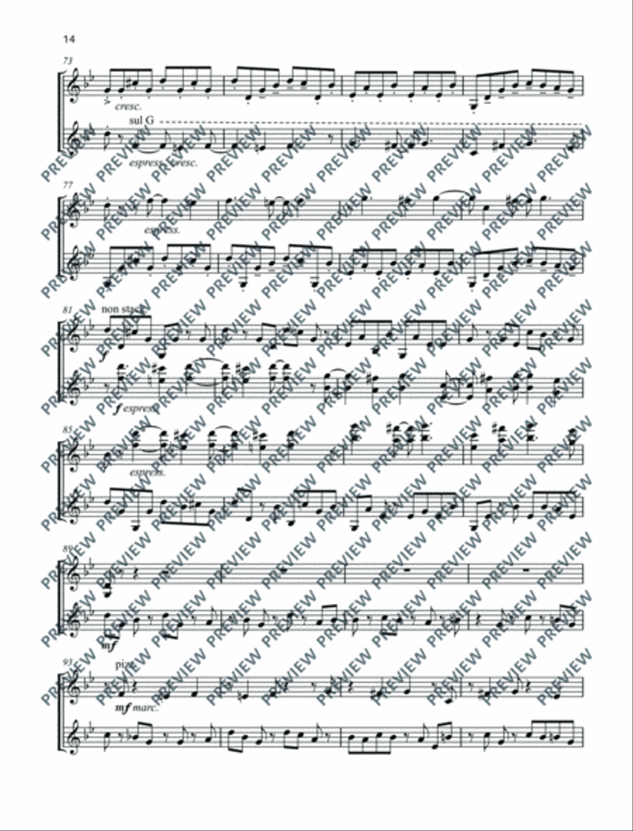 Four Turing-Test Violin scores gallery preview page 15