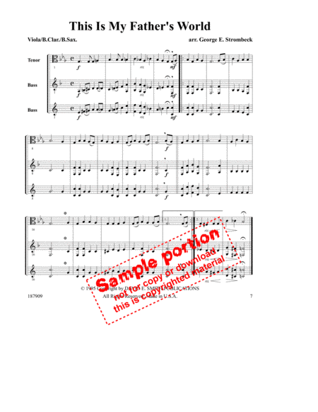 Hymns For Multiple Instruments- Vol. I, Bk6- Viola/B.Clar/B.Sax