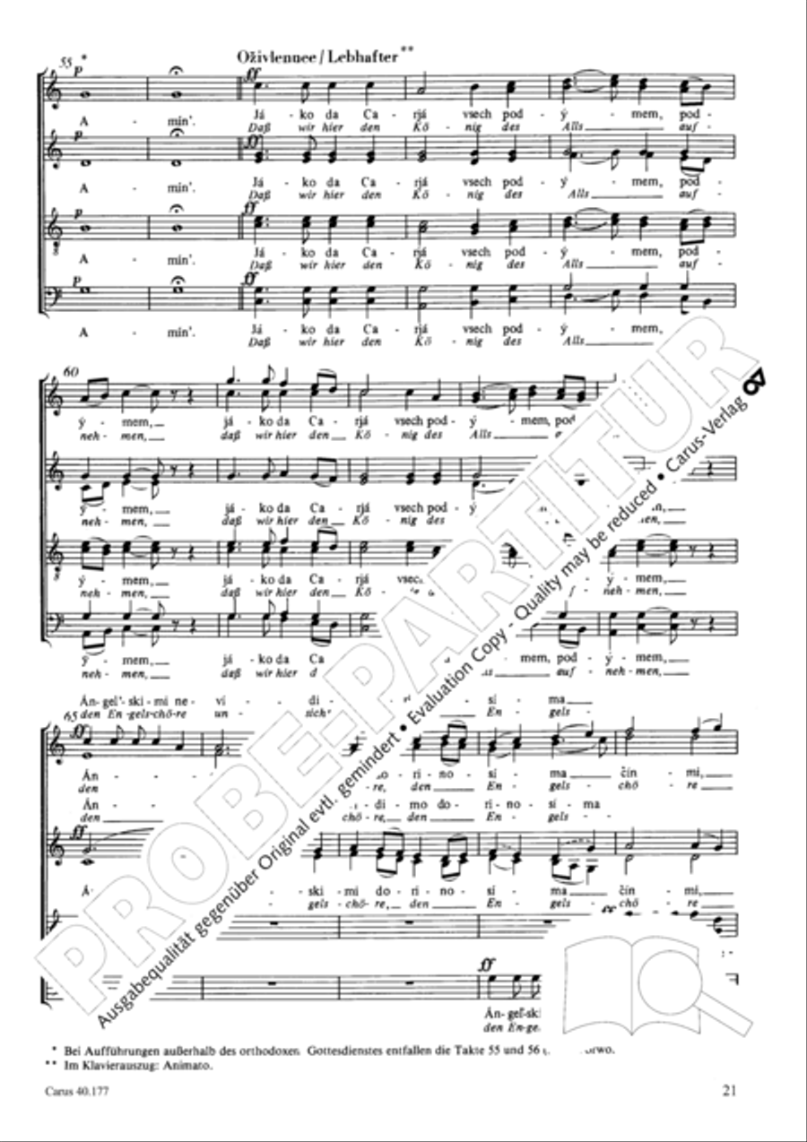 Neun liturgische Chore Collection / Songbook scores gallery preview page 22