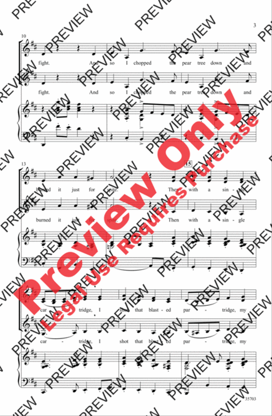 The Twelve Days After Christmas Women's Choir scores gallery preview page 3