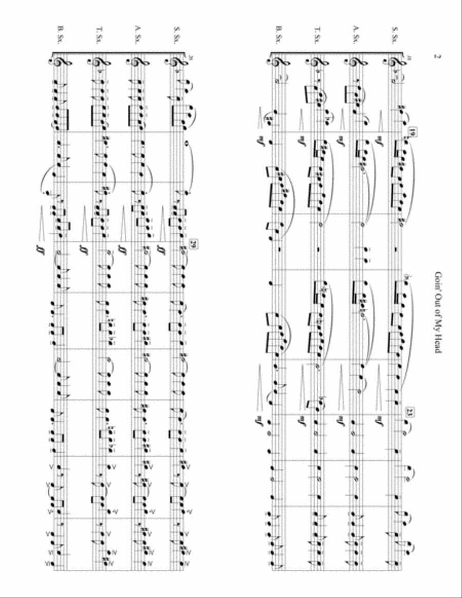 Goin' Out Of My Head Woodwind Quartet scores gallery preview page 3