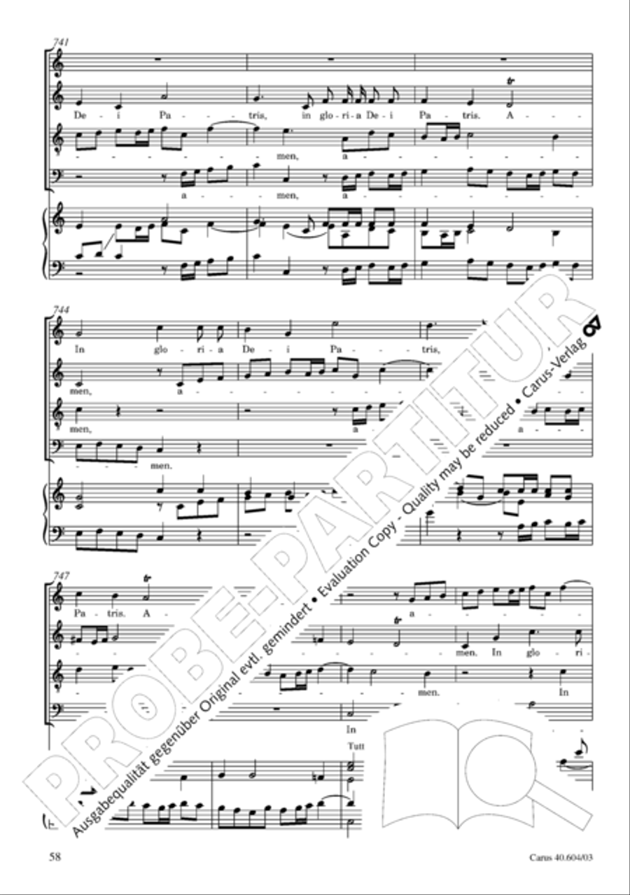 Grosse Mariazeller Messe in C 4-Part scores gallery preview page 67