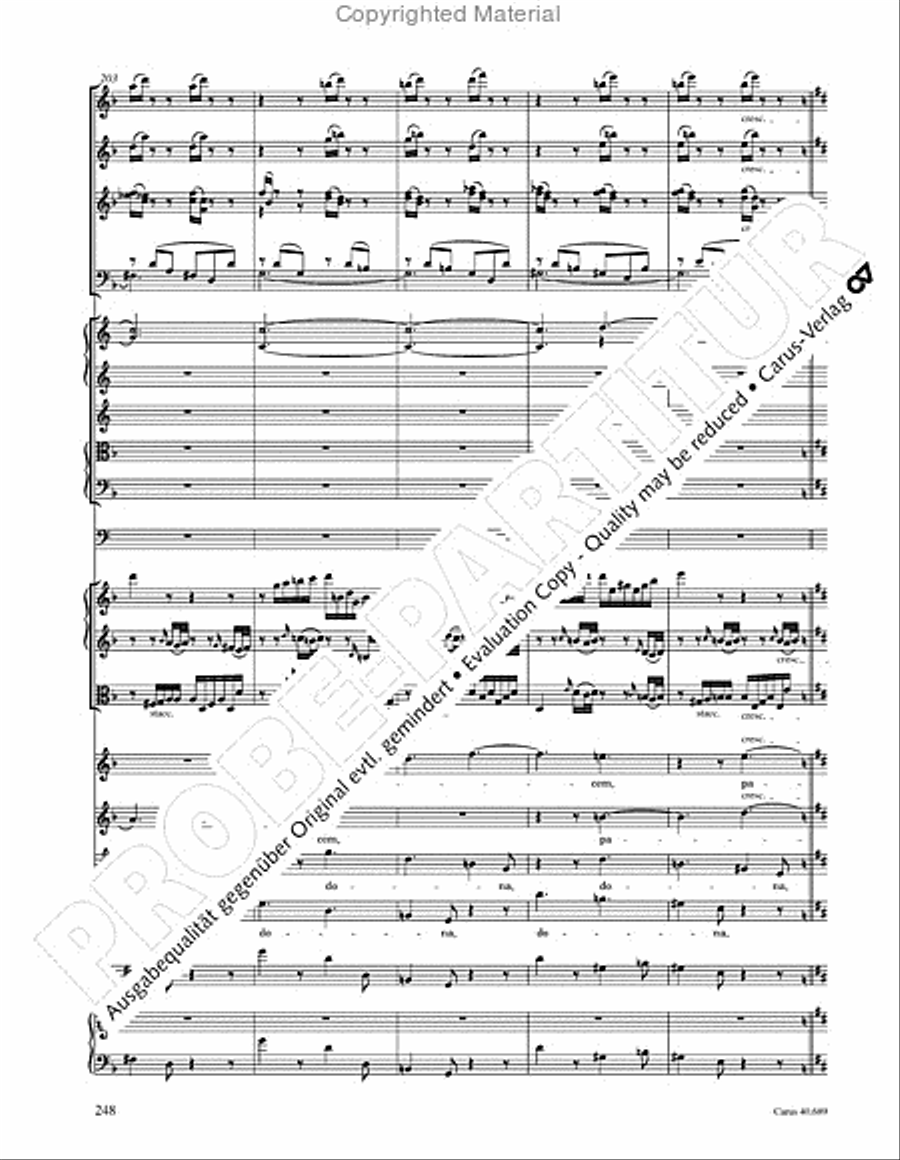 Missa solemnis Missa solemnis 4-Part scores gallery preview page 264