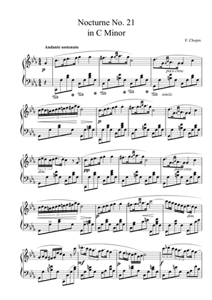 Chopin Nocturne No. 21 in C Minor BI. 108 Op. Posth