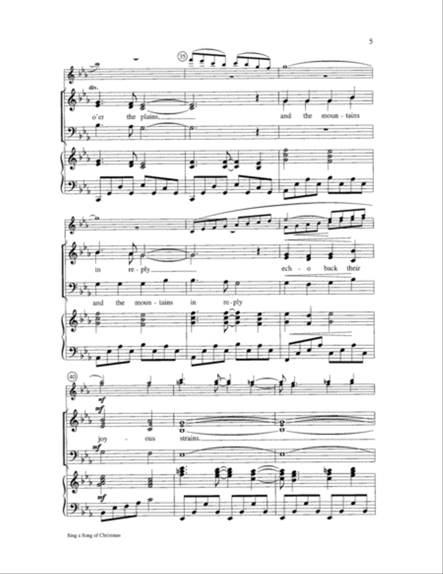 Sing a Song of Christmas 3-Part scores gallery preview page 5
