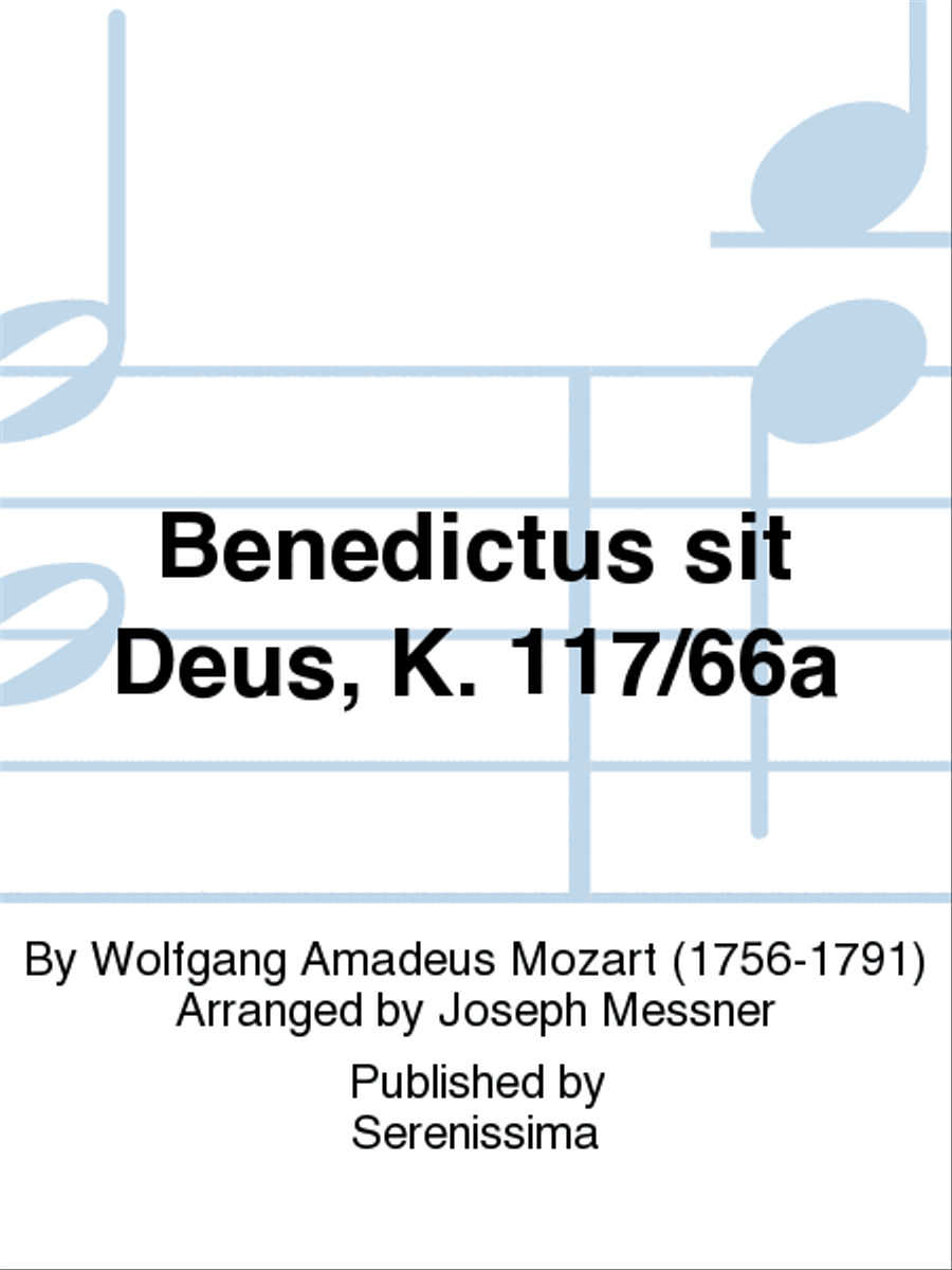 Benedictus sit Deus, K.117/66a Choir scores gallery preview page 1