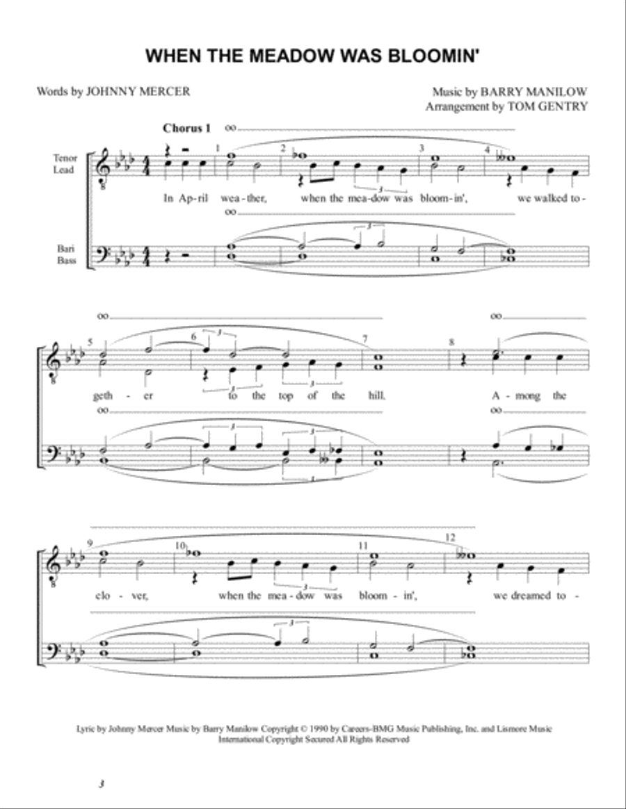 When The Meadow Was Bloomin' TTBB scores gallery preview page 1
