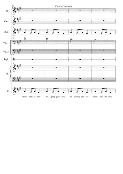 Carol of the bells (small ensamble) image number null