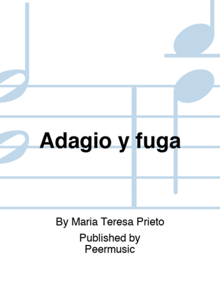 Book cover for Adagio y fuga