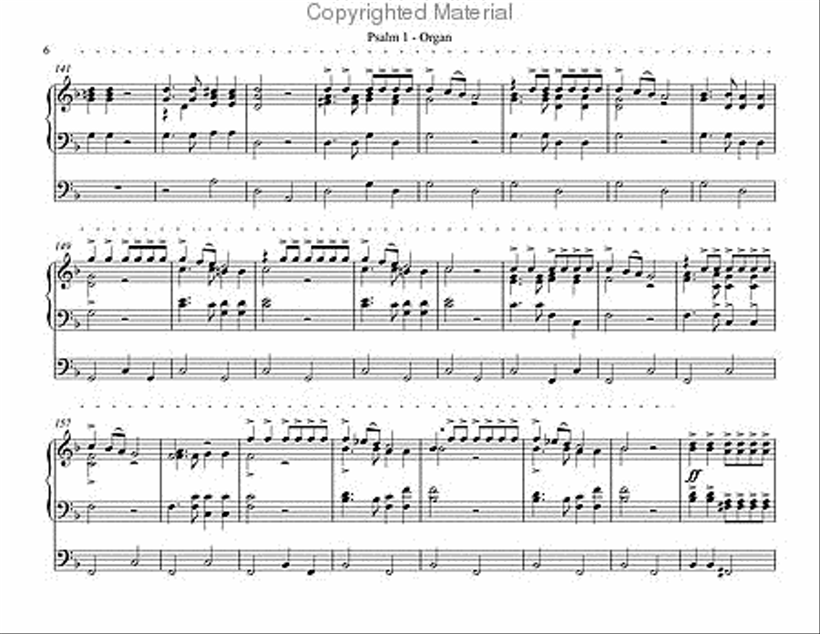 Psalm 1 for Trombone Quartet or Organ and Brass 4-Part scores gallery preview page 10