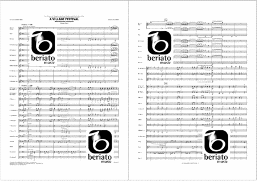 A Village Festival A Village Festival Concert Band scores gallery preview page 2