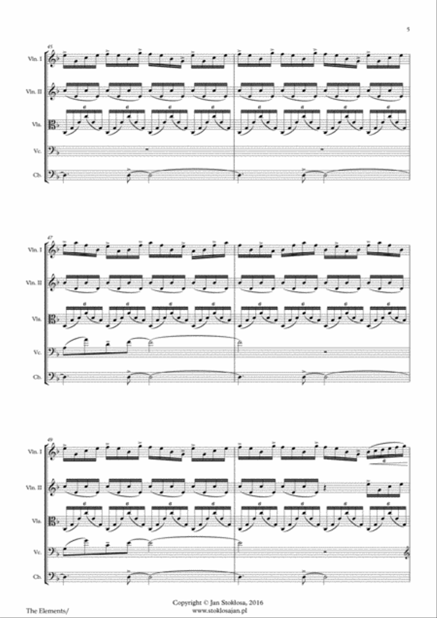 The Elements String Quartet scores gallery preview page 5