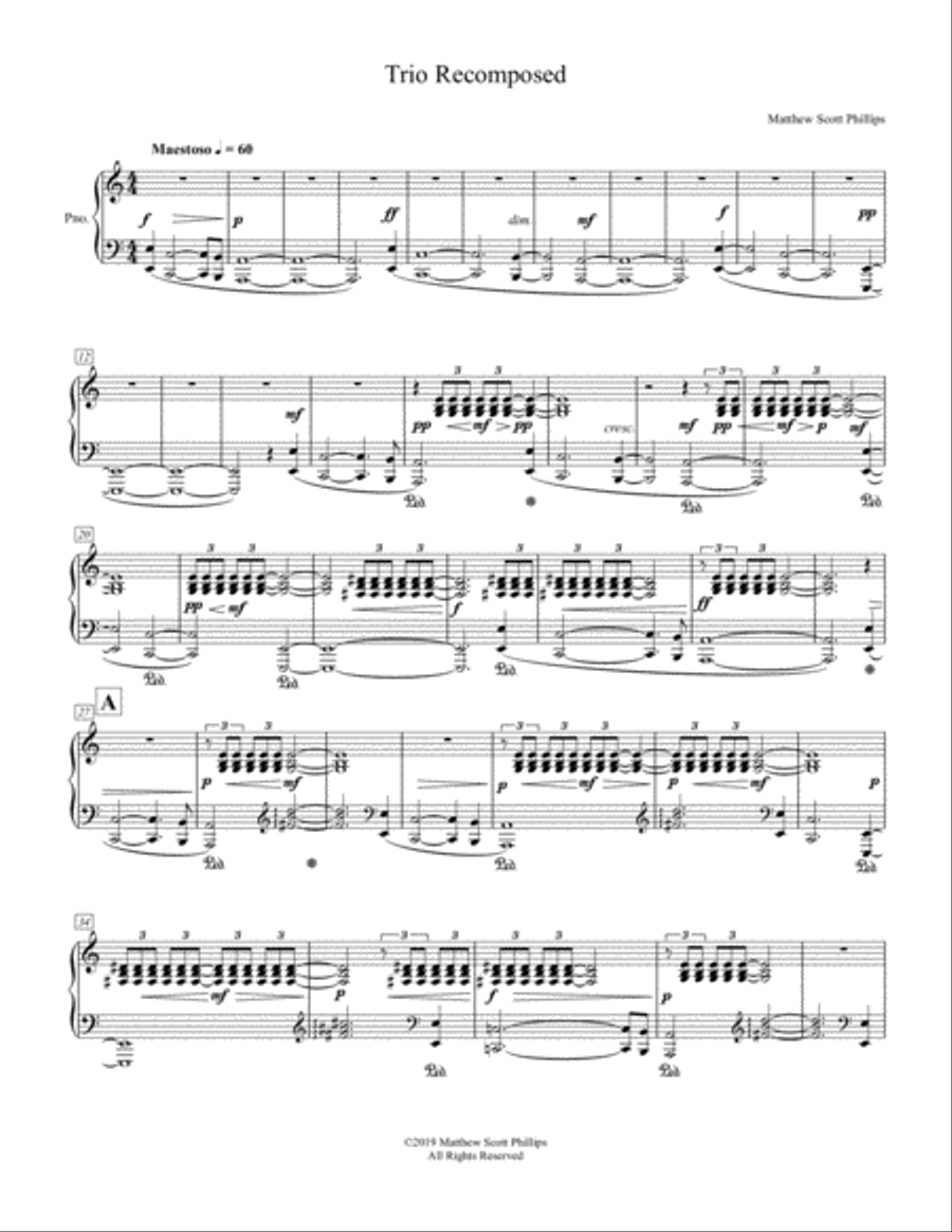 Trio Recomposed Piano Solo scores gallery preview page 3