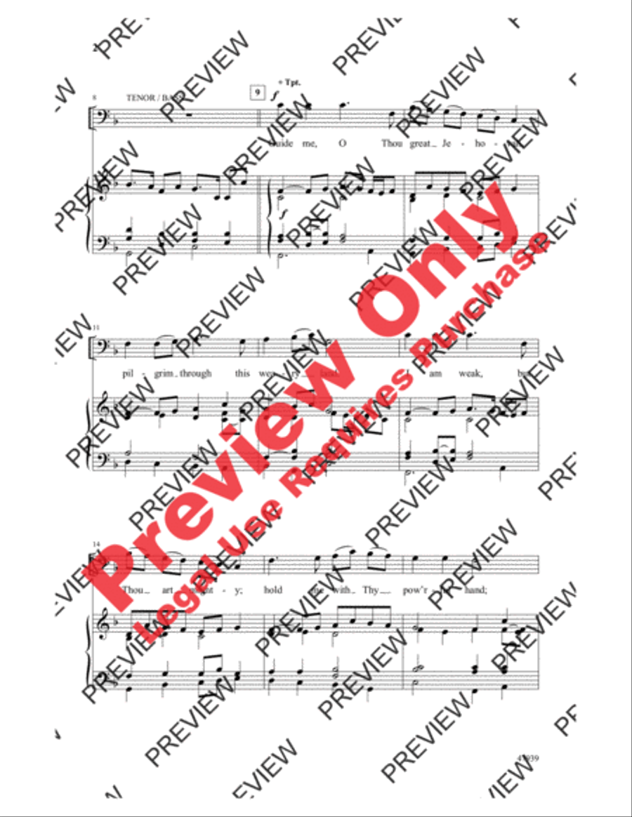 O, Thou Great Jehovah O, Thou Great Jehovah 4-Part scores gallery preview page 3