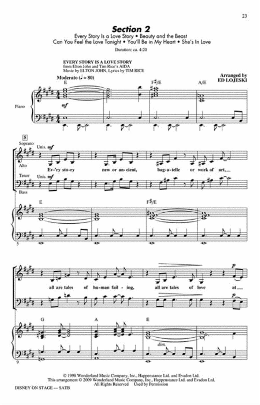 Disney on Stage Show Choir scores gallery preview page 4