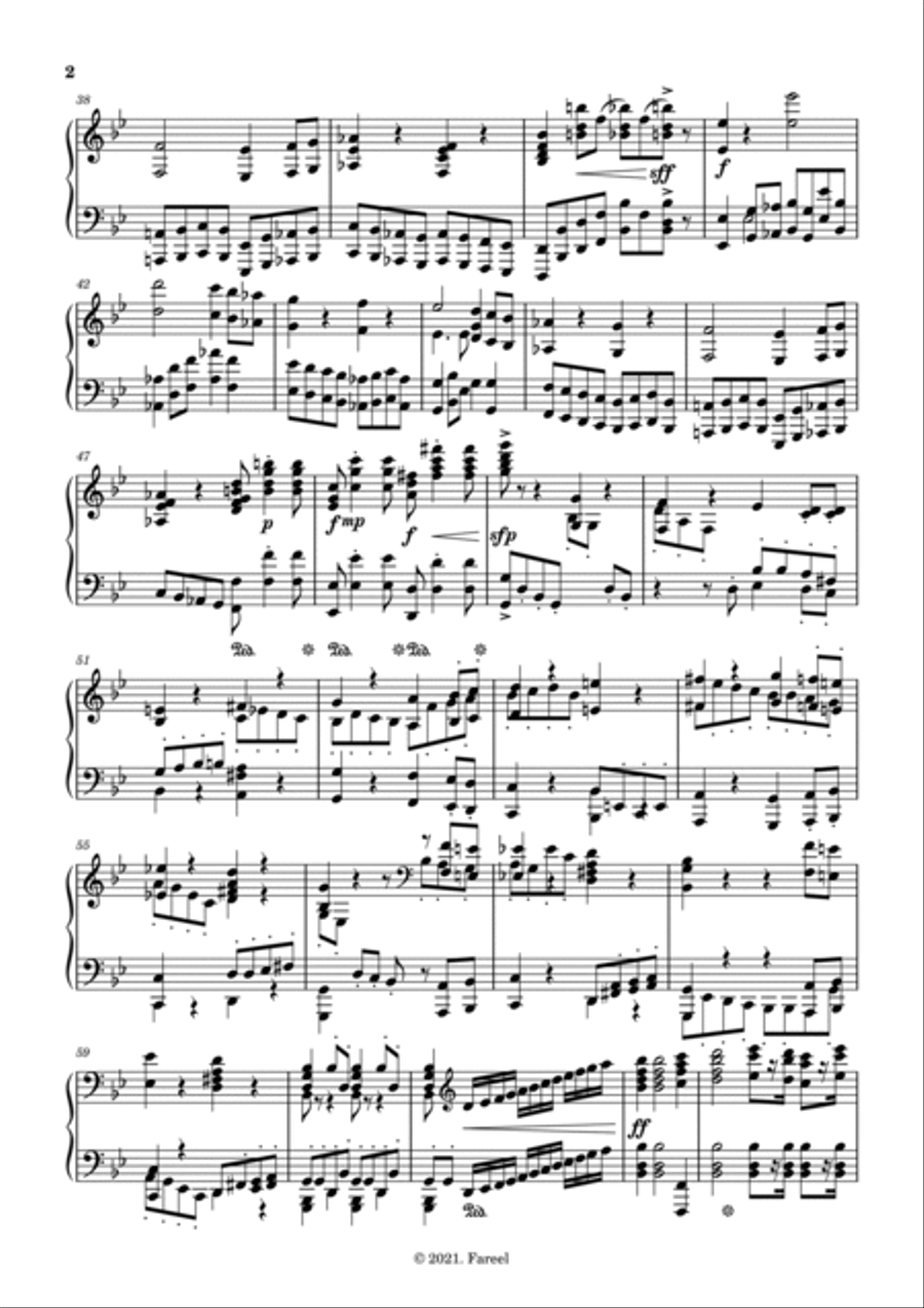 Symphonie Fantastique : Marche au Supplice Piano Solo scores gallery preview page 2