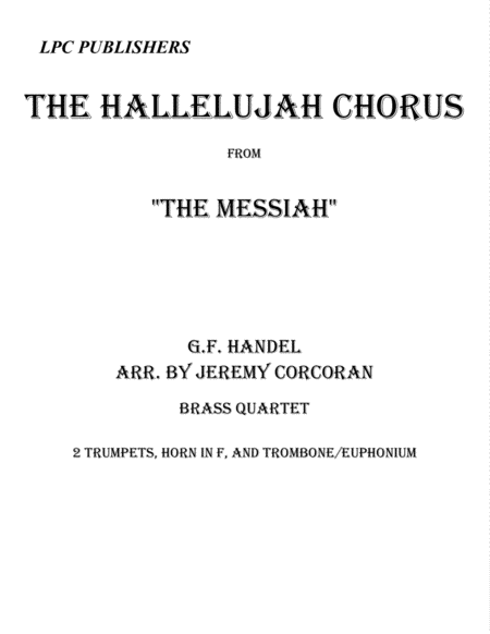 The Hallelujah Chorus for Brass Quartet image number null