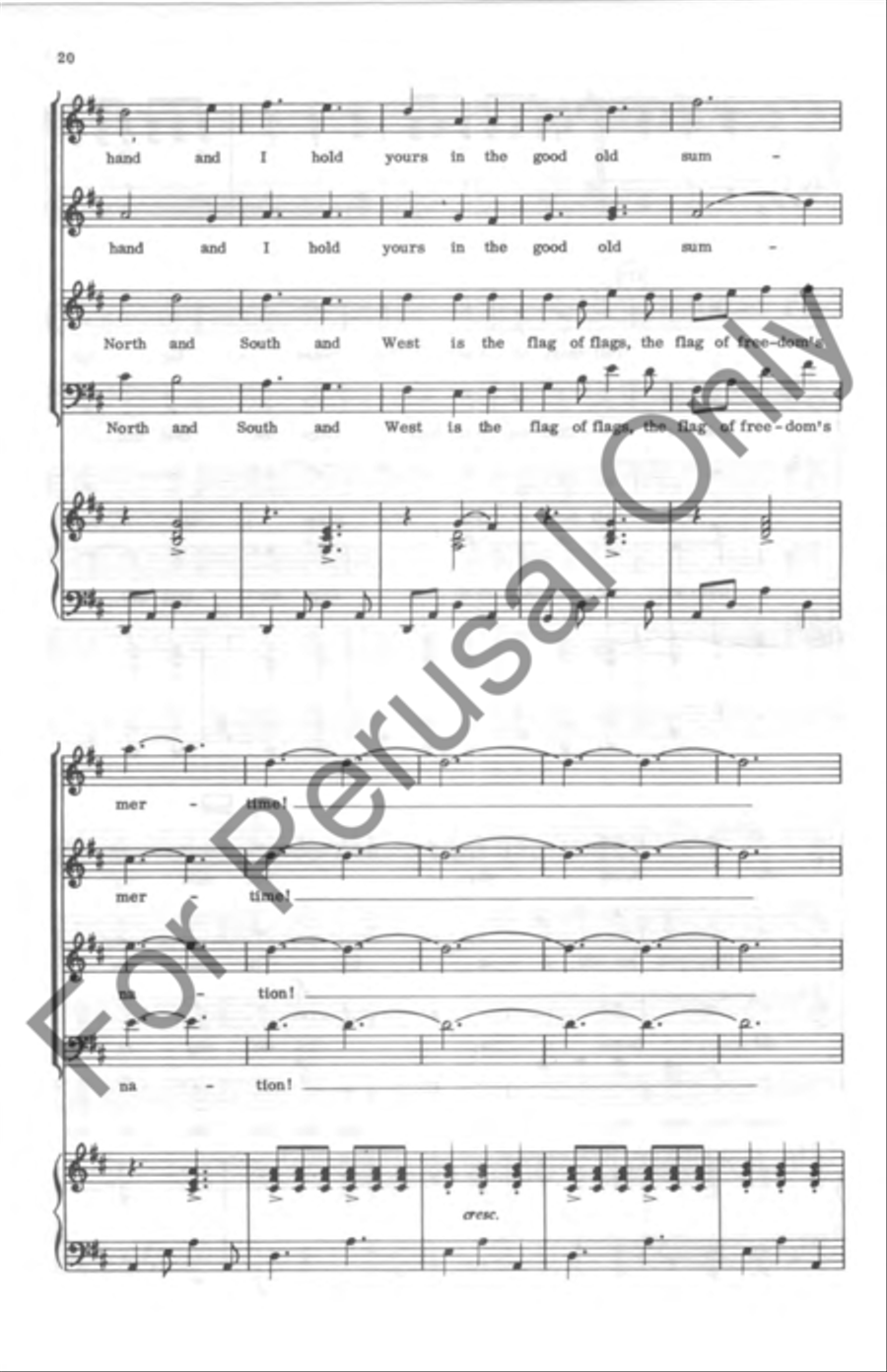 Americana Medley Americana Medley 4-Part scores gallery preview page 20
