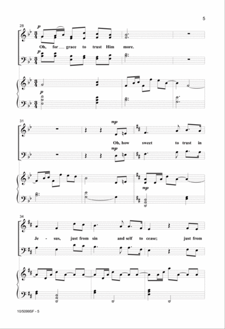 Oh, How Sweet Oh, How Sweet 4-Part scores gallery preview page 5