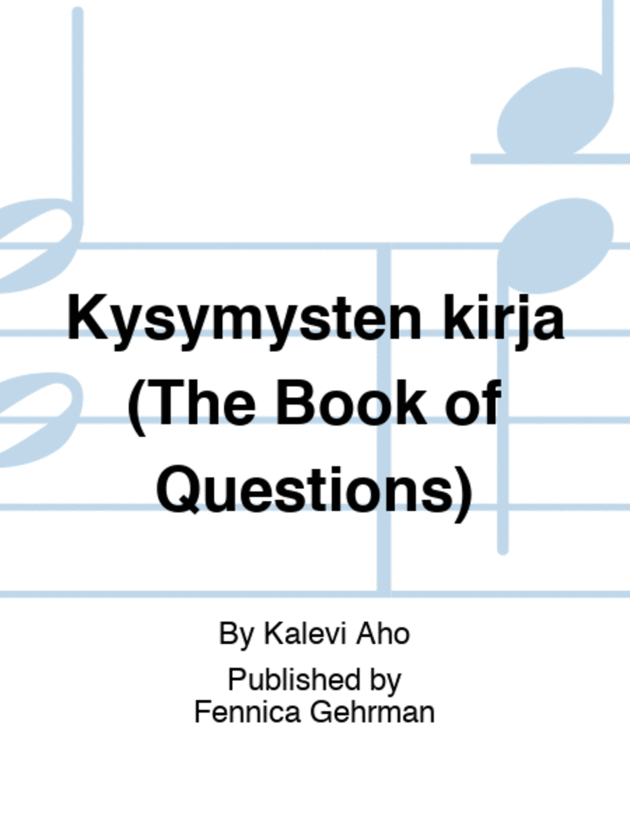 Kysymysten kirja (The Book of Questions)