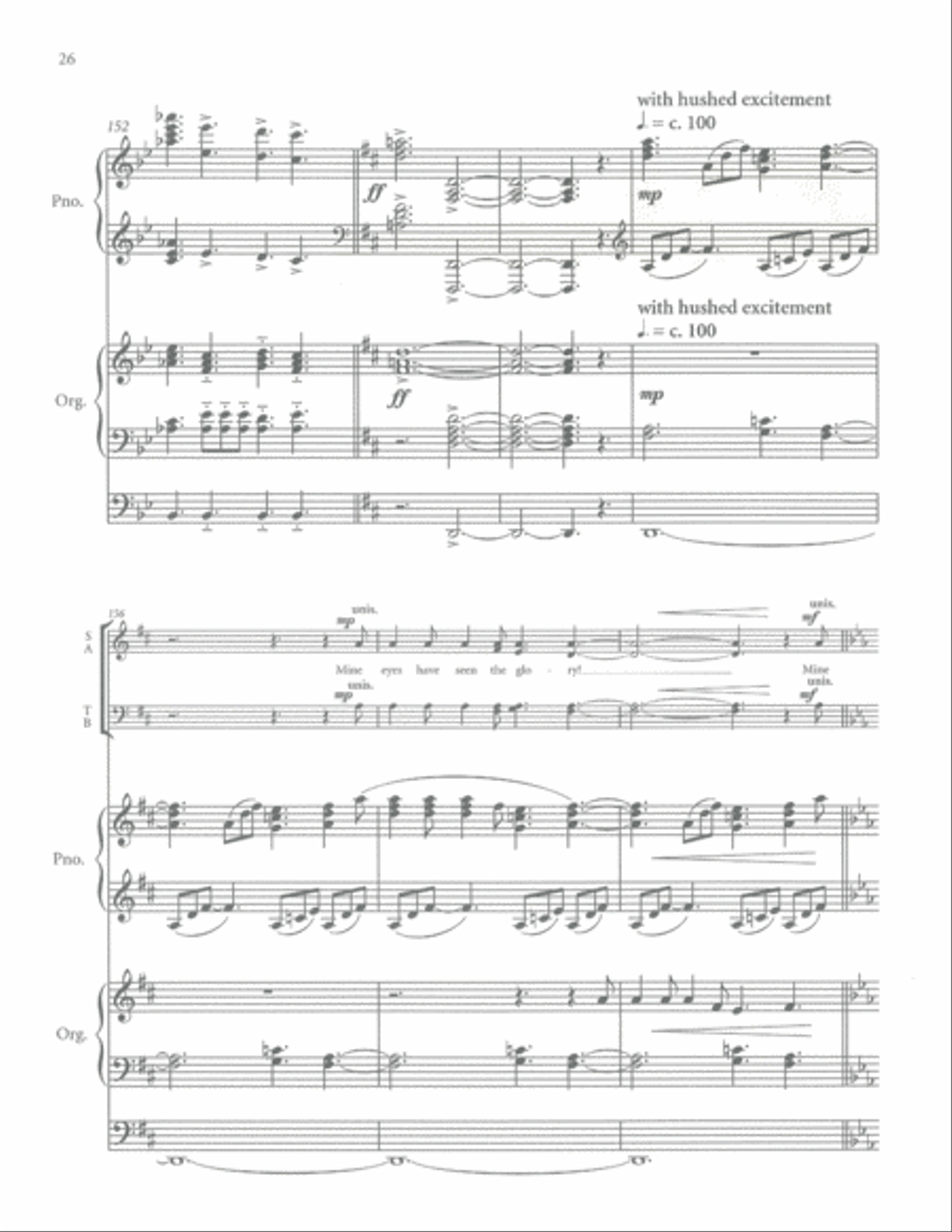 Mine Eyes Have Seen the Glory Organ scores gallery preview page 24