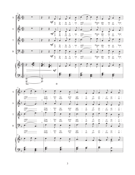 In dulci jubilo (SATB and Piano - Latin/English Version) image number null