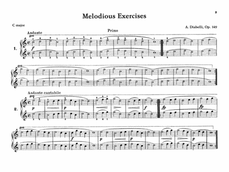 Melodious Exercises, Op. 149