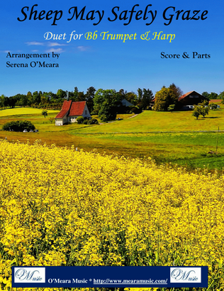 Book cover for Sheep May Safely Graze, Duet for Bb Trumpet & Harp