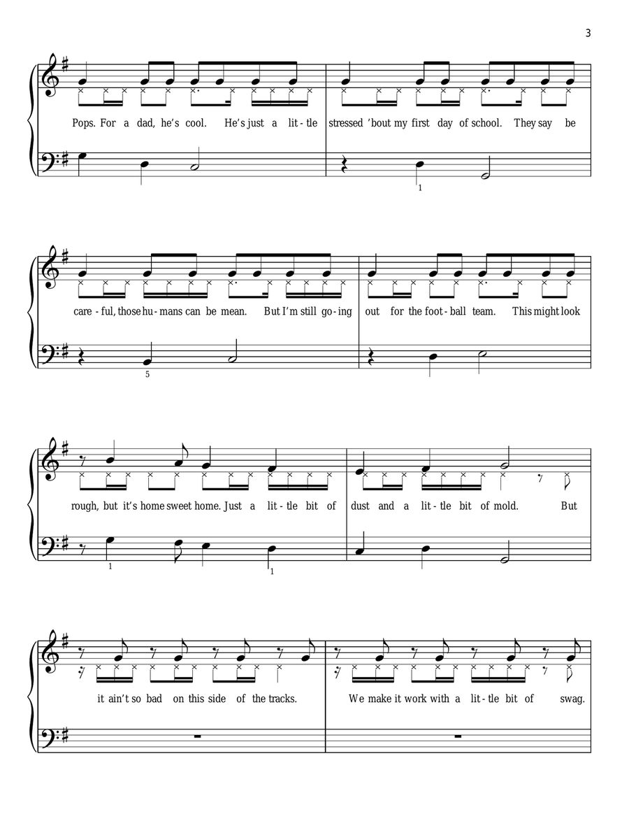 My Year (from Disney's Zombies) Easy Piano scores gallery preview page 3